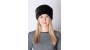 Black mink fur hat